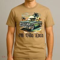 Chicano Culture Lowriders Classic Mi Vida Loca Lowrider T-Shirt thumb 3
