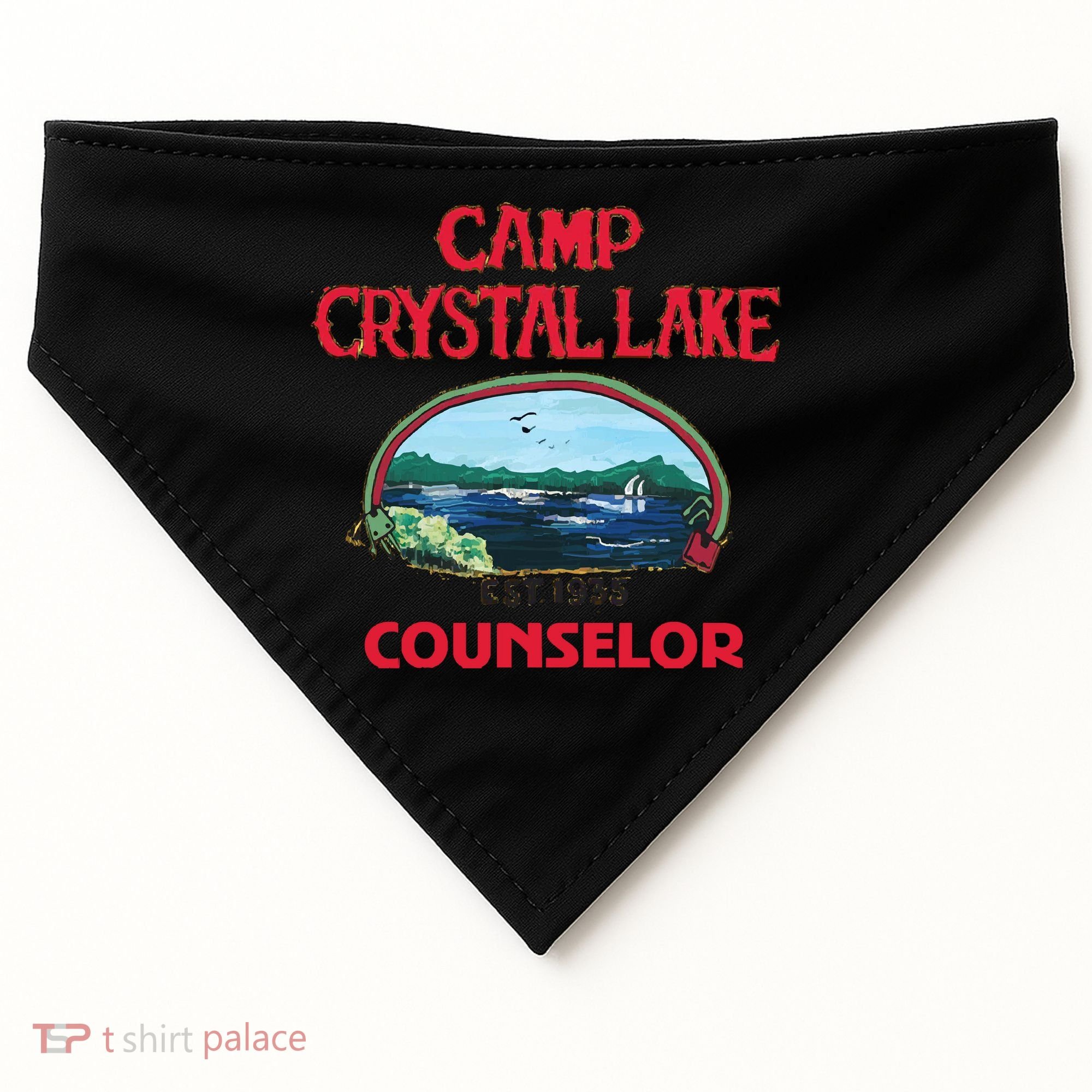 Camp Crystal Lake USA-Made Doggie Bandana