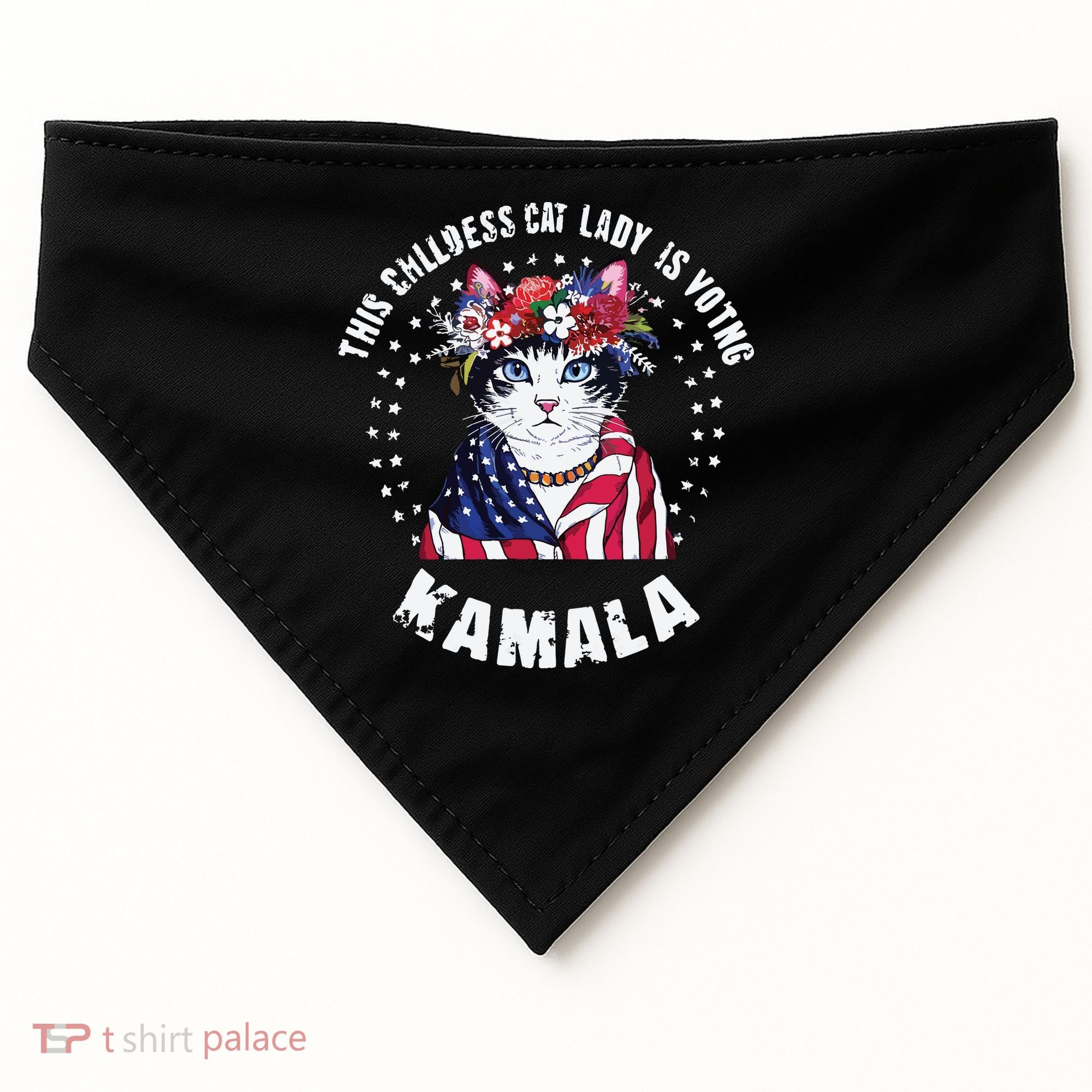 Childless Cat Lady USA-Made Doggie Bandana