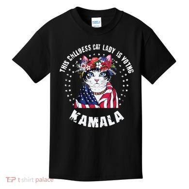 Childless Cat Lady Kids T-Shirt