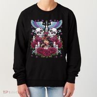 Chicano Chicana La Raza Barrio Tattoo Art Death Women's Sweatshirt thumb 0