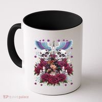 Chicano Chicana La Raza Barrio Tattoo Art Death Coffee Mug thumb 0