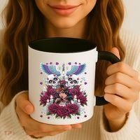 Chicano Chicana La Raza Barrio Tattoo Art Death Coffee Mug thumb 3