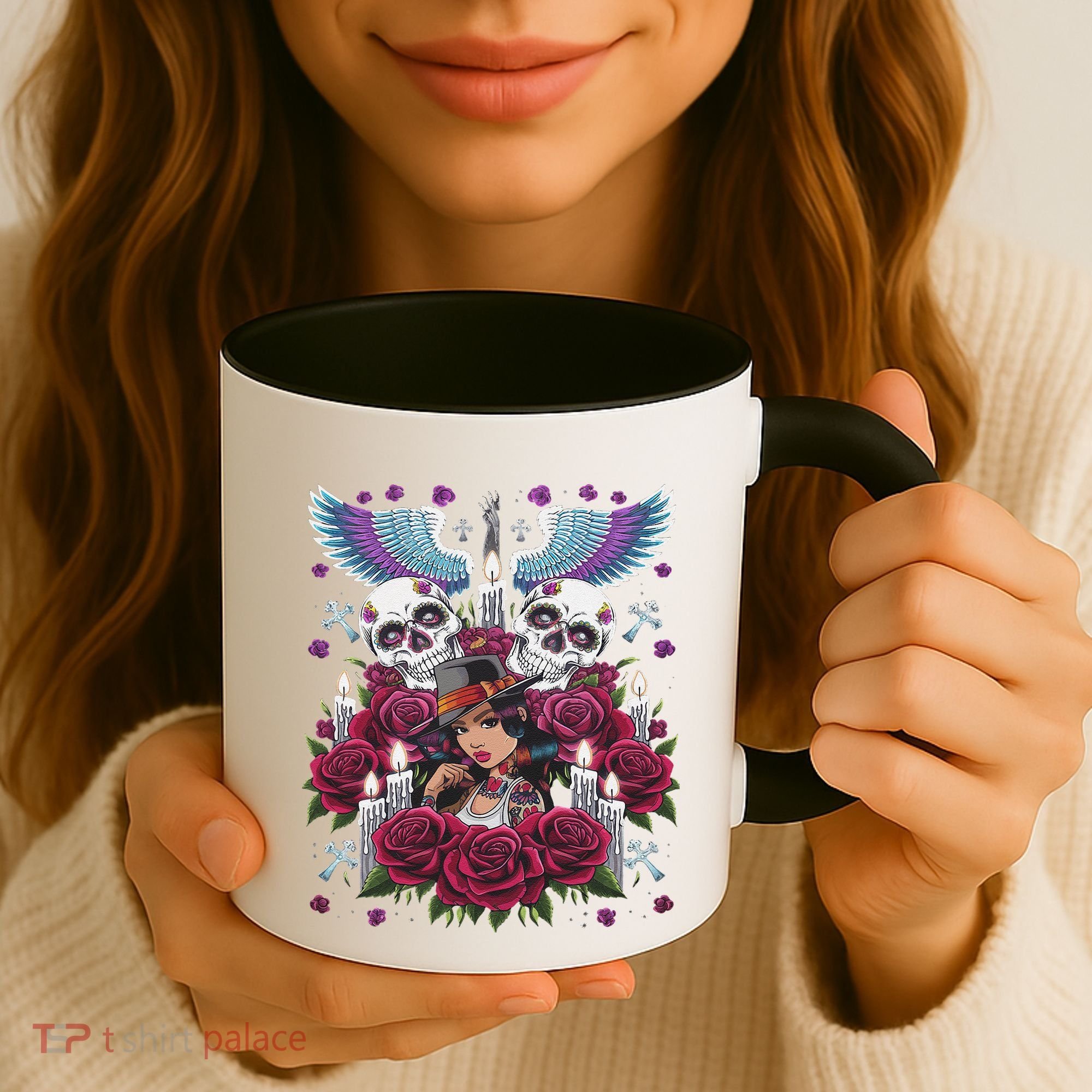 Chicano Chicana La Raza Barrio Tattoo Art Death Coffee Mug