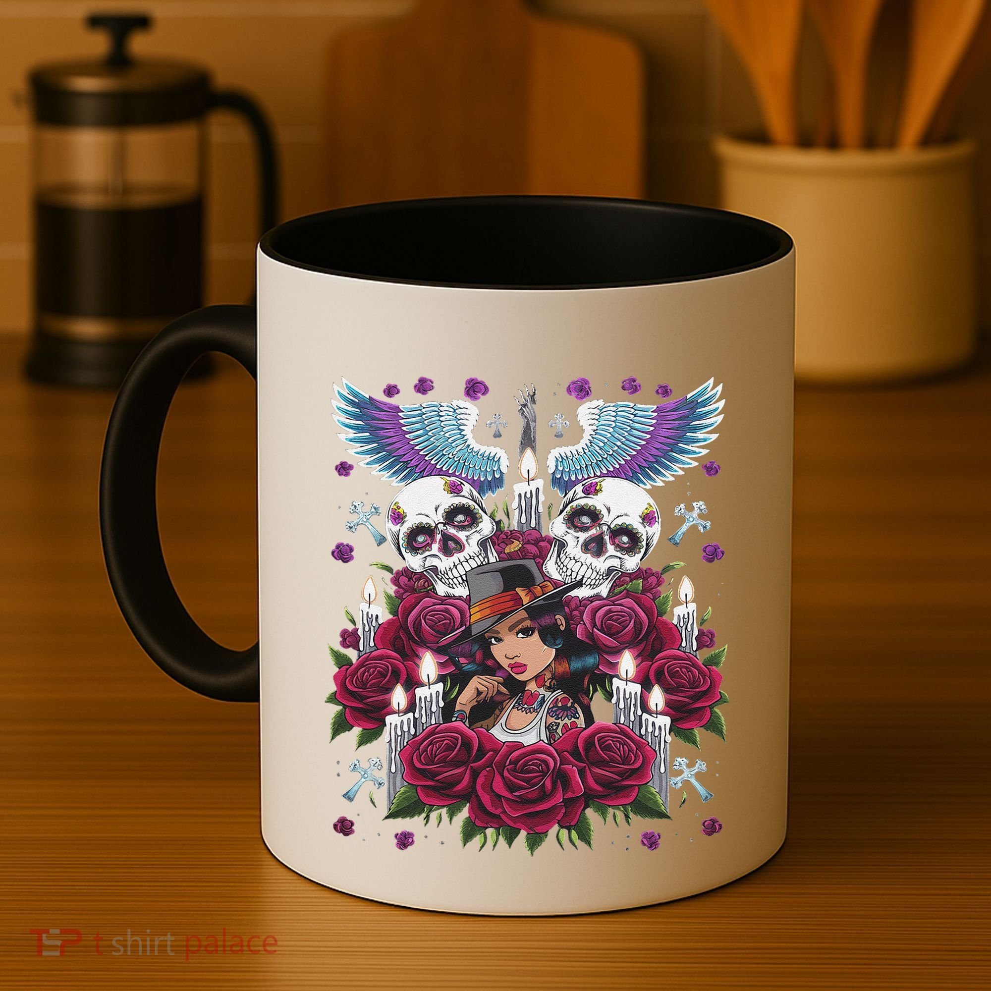 Chicano Chicana La Raza Barrio Tattoo Art Death Coffee Mug