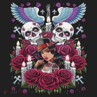 Chicano Chicana La Raza Barrio Tattoo Art Death Beanie thumb 2