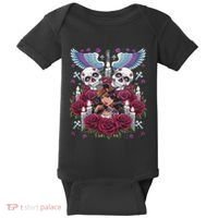 Chicano Chicana La Raza Barrio Tattoo Art Death Baby Bodysuit thumb 0