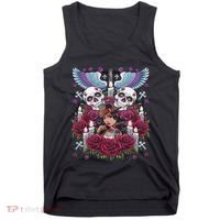 Chicano Chicana La Raza Barrio Tattoo Art Death Tank Top thumb 0
