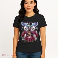 Chicano Chicana La Raza Barrio Tattoo Art Death Women's T-Shirt thumb 4