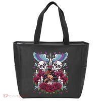 Chicano Chicana La Raza Barrio Tattoo Art Death Tote Bag thumb 0
