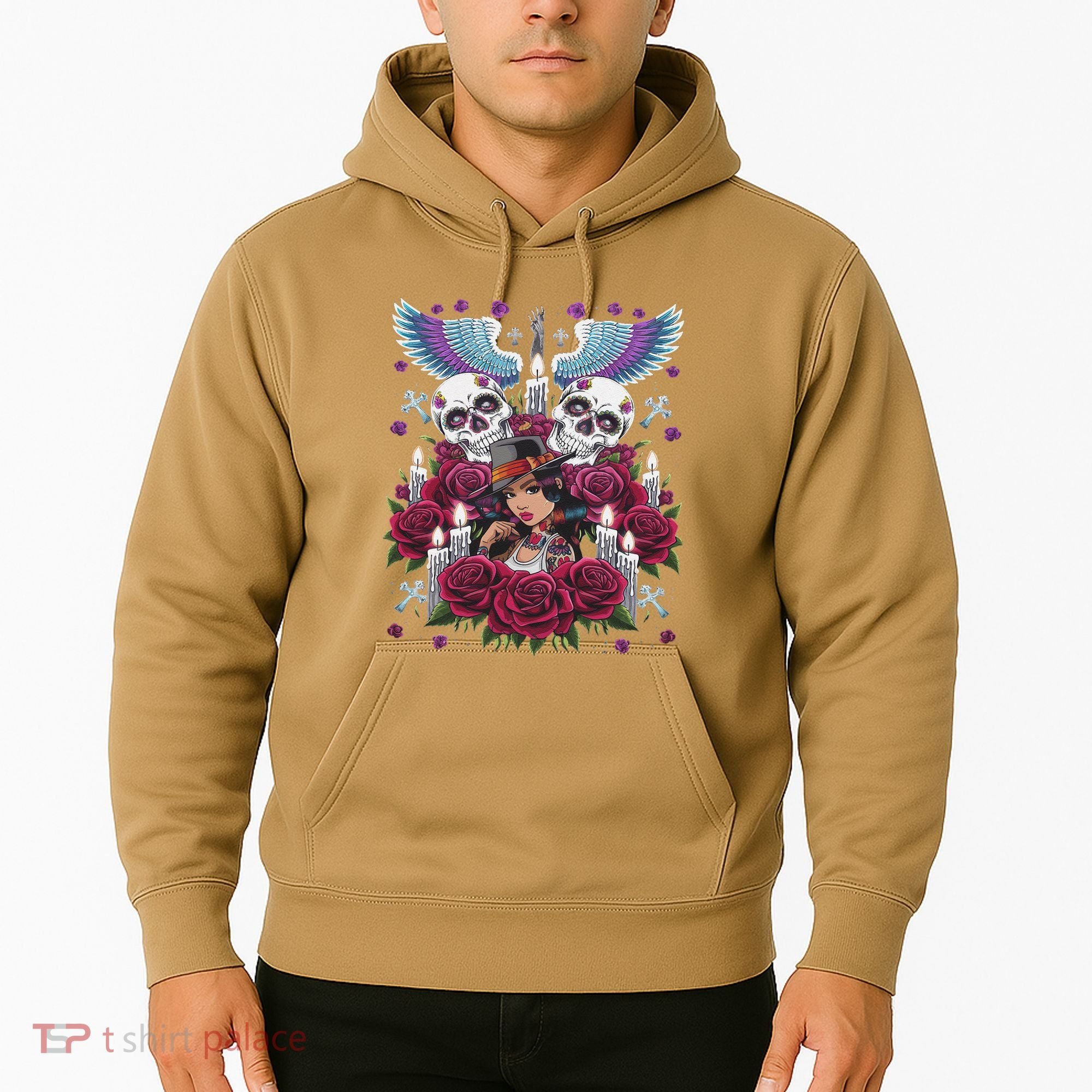 Chicano Chicana La Raza Barrio Tattoo Art Death Hoodie