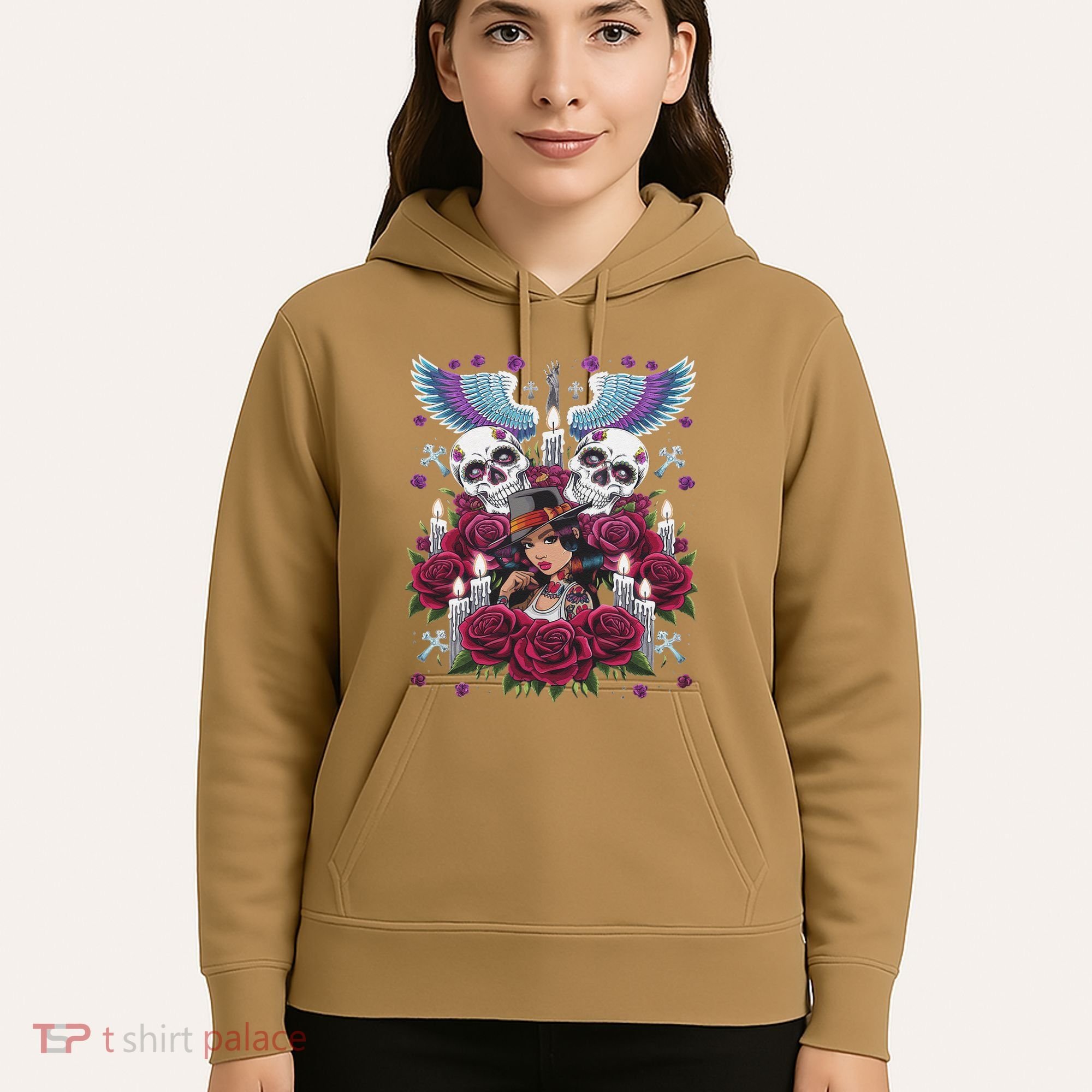Chicano Chicana La Raza Barrio Tattoo Art Death Hoodie