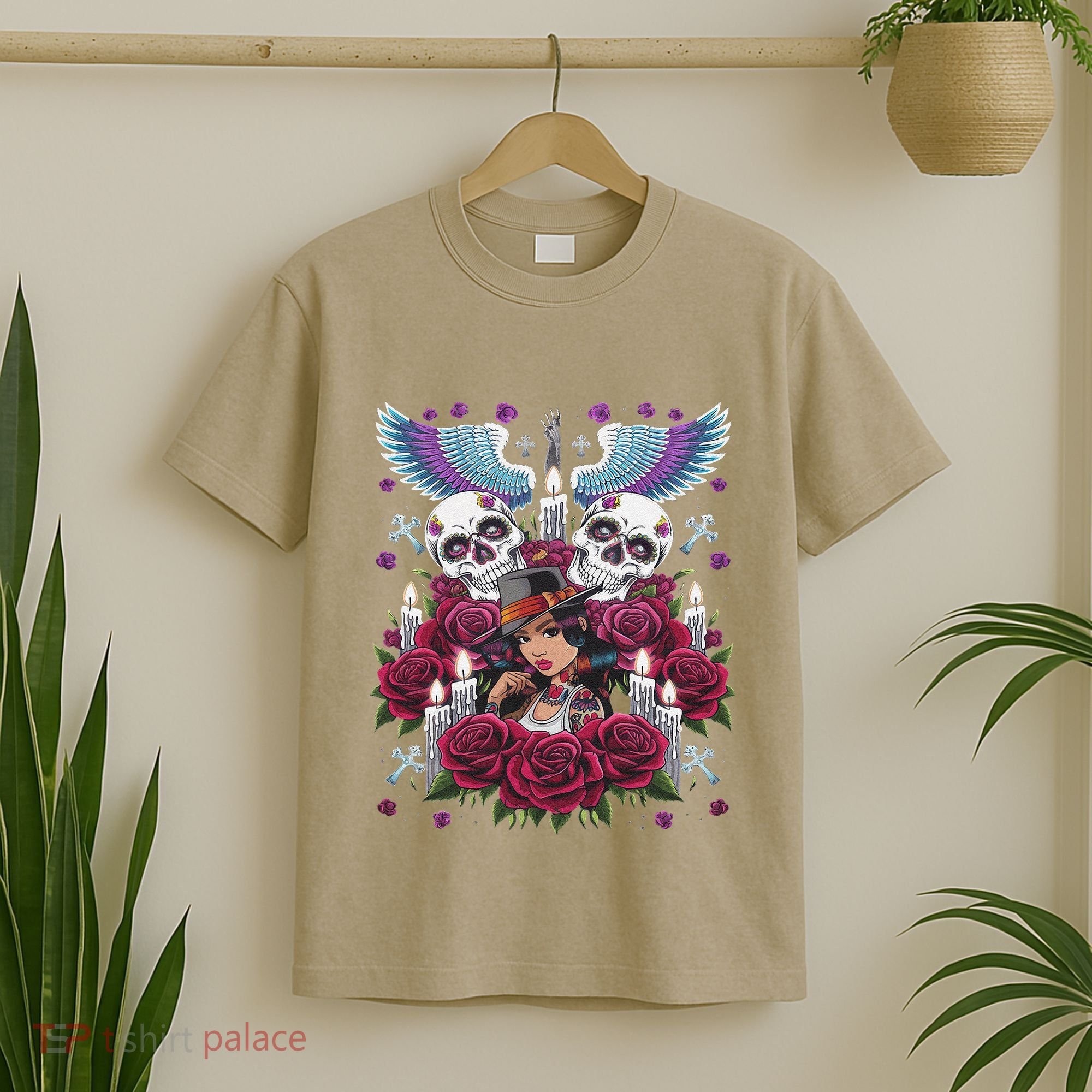 Chicano Chicana La Raza Barrio Tattoo Art Death T-Shirt