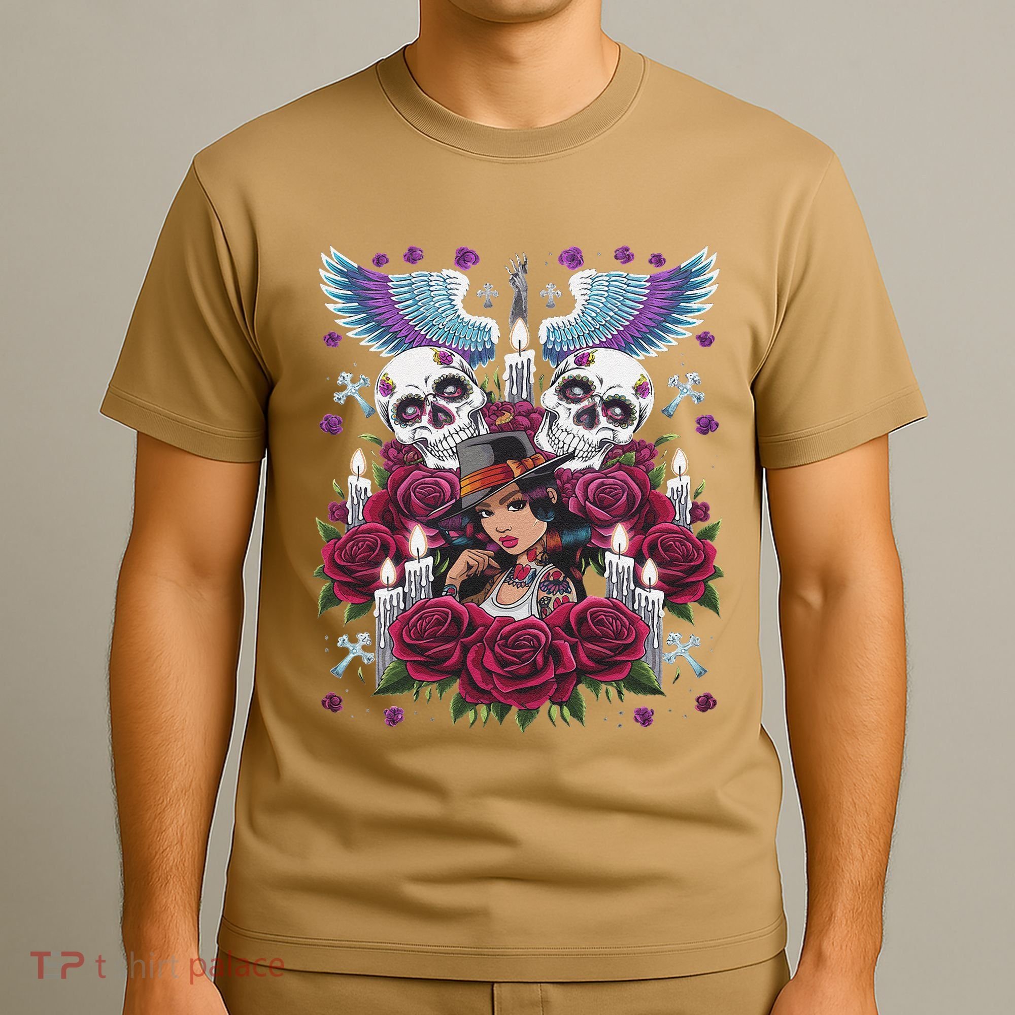 Chicano Chicana La Raza Barrio Tattoo Art Death T-Shirt