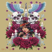 Chicano Chicana La Raza Barrio Tattoo Art Death Button thumb 1