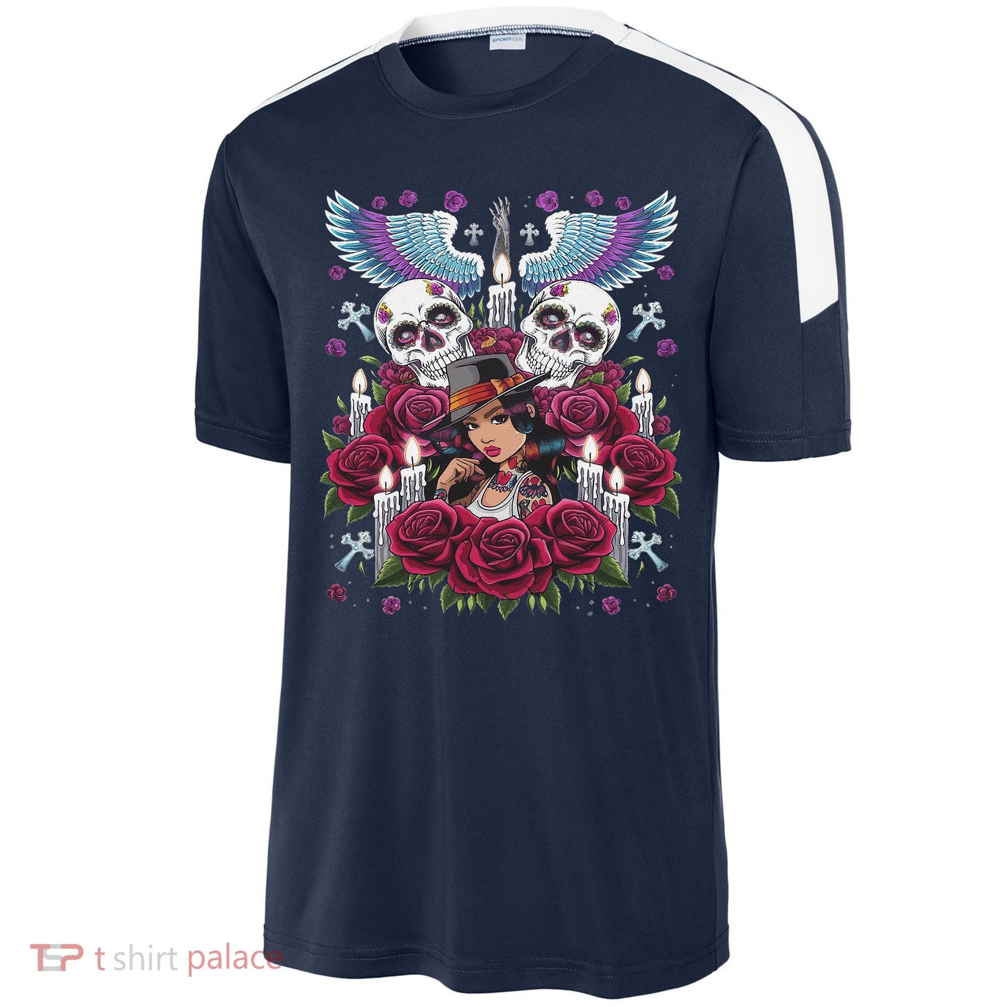 Chicano Chicana La Raza Barrio Tattoo Art Death Sport-Tek Competitor United Soccer Jersey