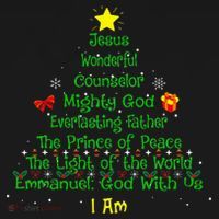 Christian Christmas Lover Bible Names of Jesus Tree T-Shirt thumb 7