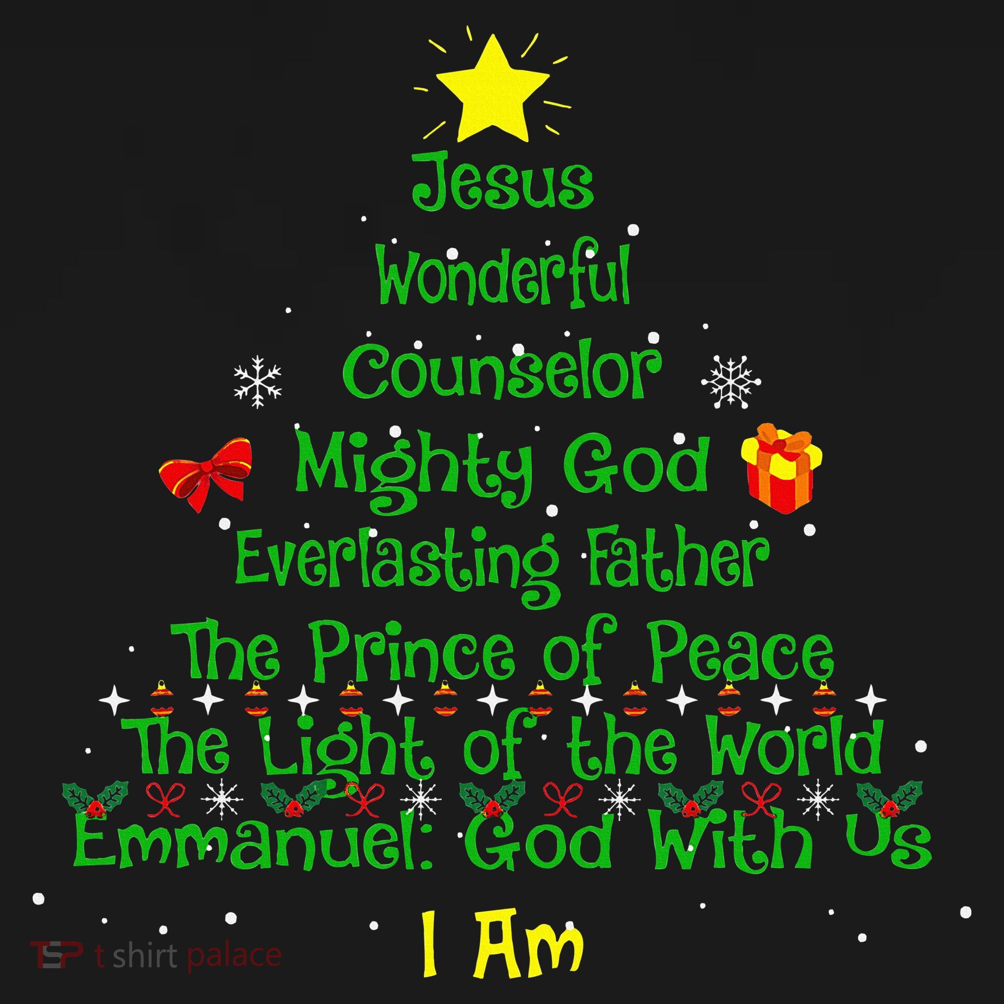 Christian Christmas Lover Bible Names of Jesus Tree Women's Hoodie
