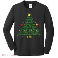 Christian Christmas Lover Bible Names of Jesus Tree Kids Long Sleeve Shirt thumb 0