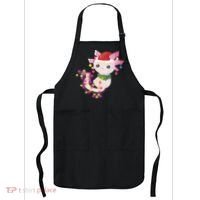 Cute Christmas Lights Axolotl Apron thumb 0