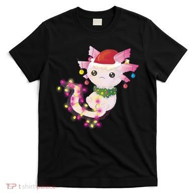 Cute Christmas Lights Axolotl T-Shirt