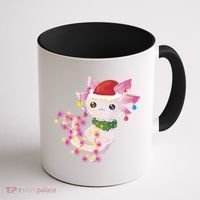 Cute Christmas Lights Axolotl Coffee Mug thumb 1
