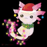 Cute Christmas Lights Axolotl Coffee Mug thumb 5