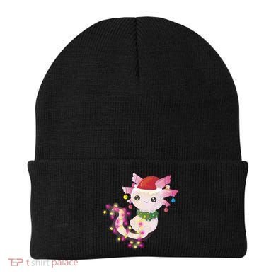 Cute Christmas Lights Axolotl Beanie
