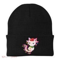 Cute Christmas Lights Axolotl Beanie thumb 0
