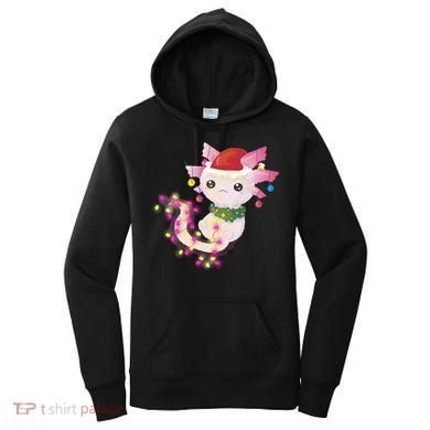 Cute Christmas Lights Axolotl Women's Hoodie