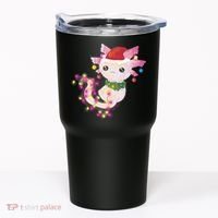 Cute Christmas Lights Axolotl Tumbler thumb 0