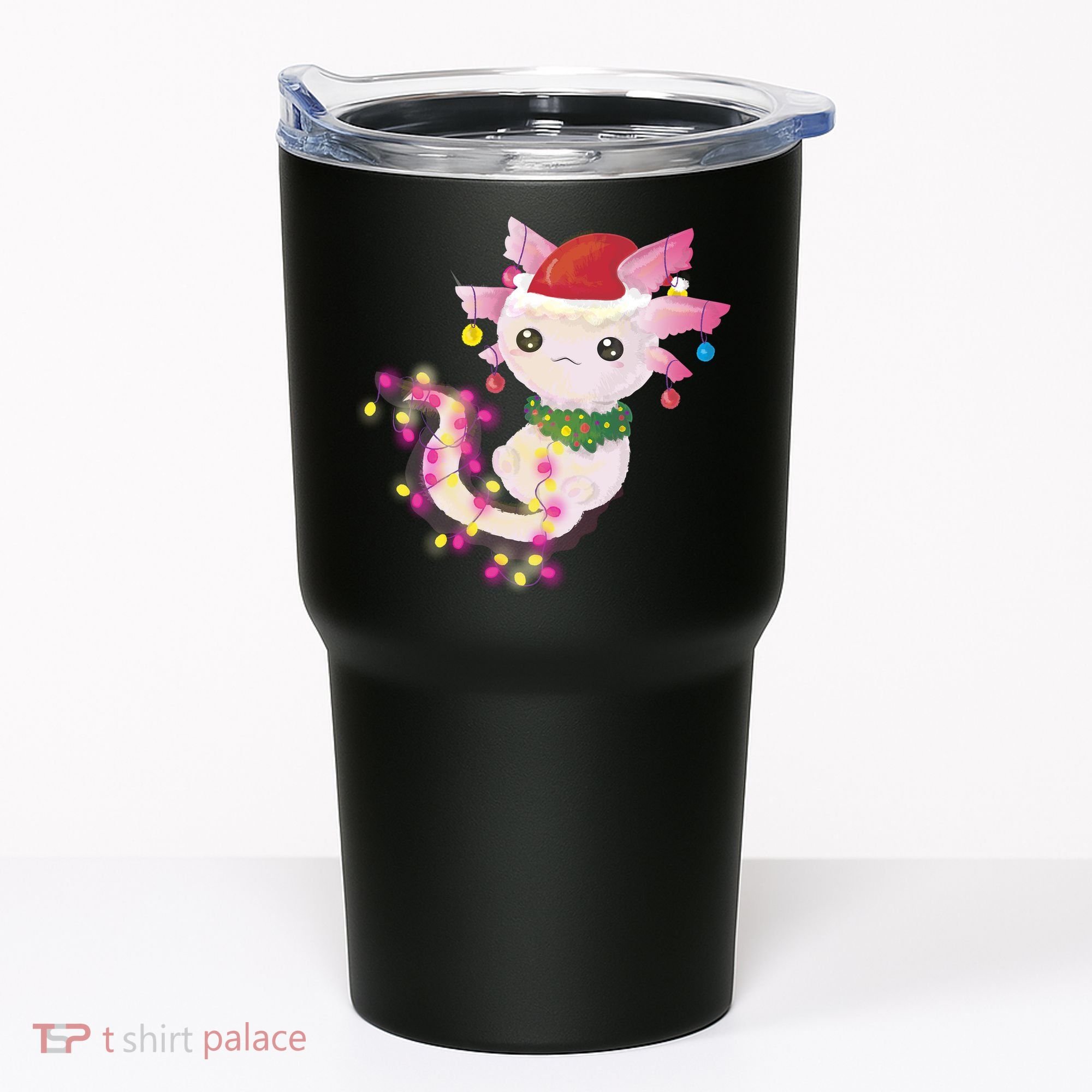 Cute Christmas Lights Axolotl Tumbler