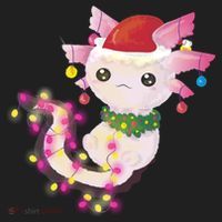 Cute Christmas Lights Axolotl Golf Towel thumb 3
