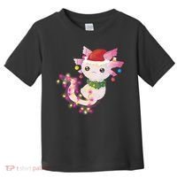 Cute Christmas Lights Axolotl Toddler T-Shirt thumb 0