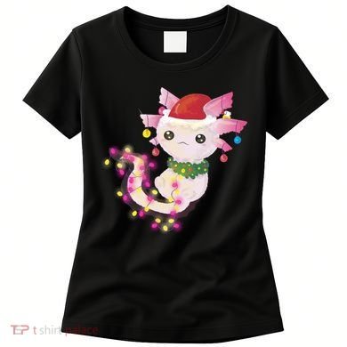 Cute Christmas Lights Axolotl Women's T-Shirt