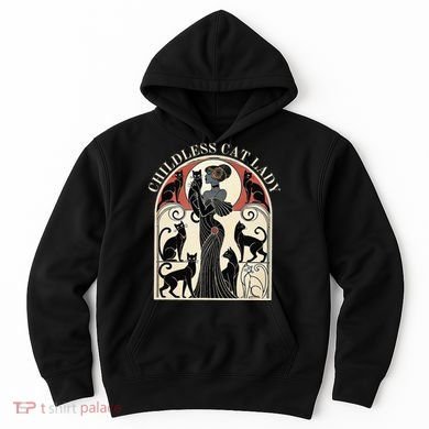 Childless Cat Ladies Cat Karma Retro Funny Hoodie