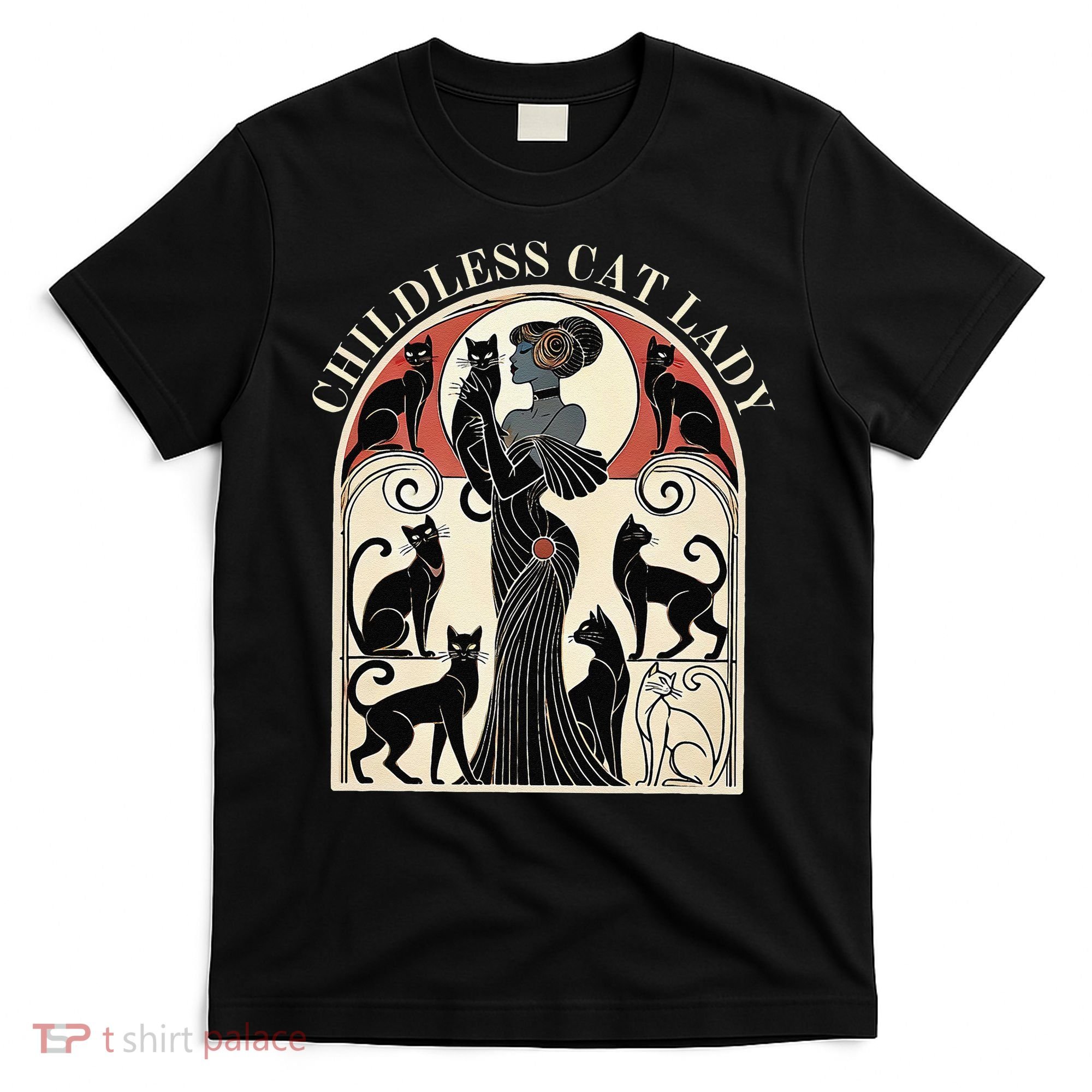 Childless Cat Ladies Cat Karma Retro Funny T-Shirt