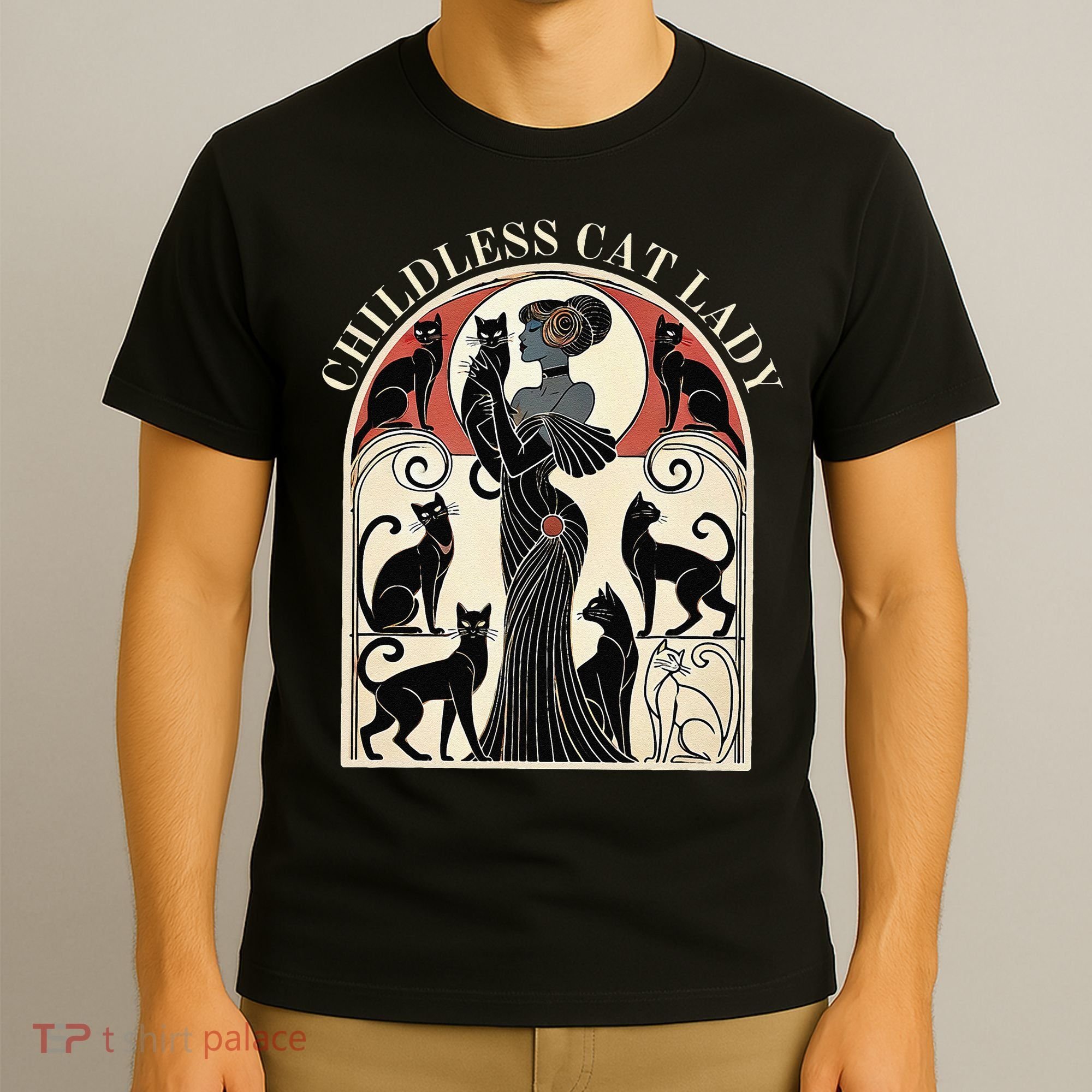 Childless Cat Ladies Cat Karma Retro Funny T-Shirt