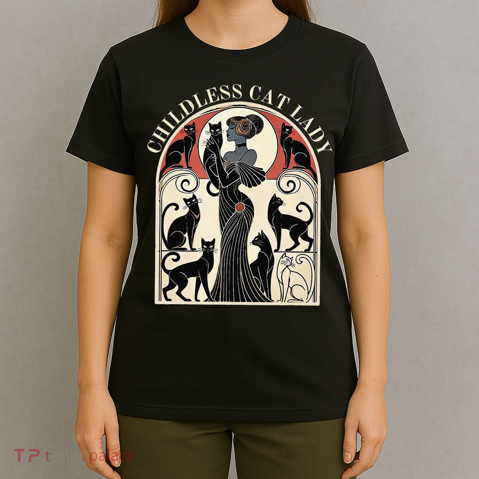 Childless Cat Ladies Cat Karma Retro Funny T-Shirt