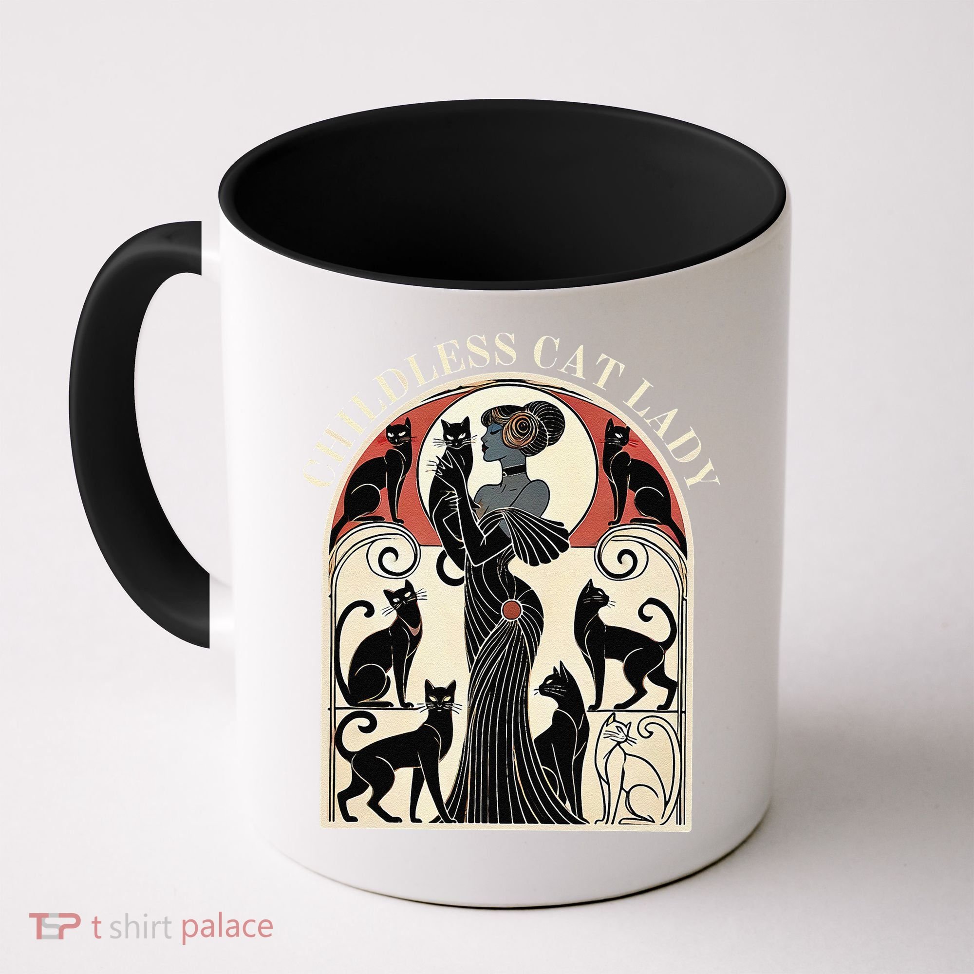 Childless Cat Ladies Cat Karma Retro Funny Coffee Mug