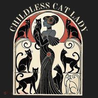Childless Cat Ladies Cat Karma Retro Funny Beanie thumb 2