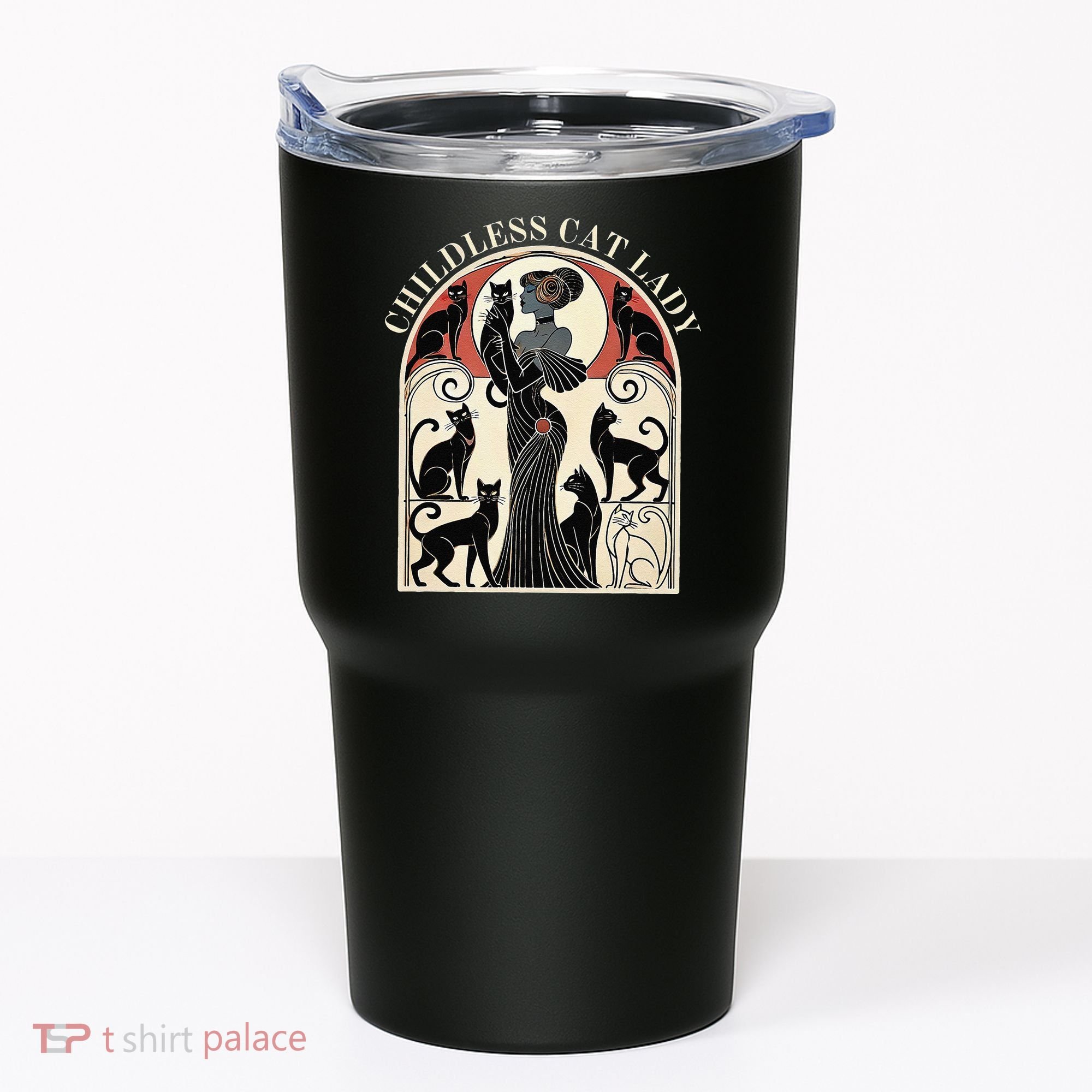 Childless Cat Ladies Cat Karma Retro Funny Tumbler