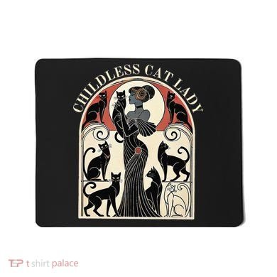 Childless Cat Ladies Cat Karma Retro Funny Mousepad