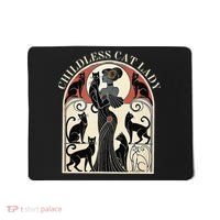 Childless Cat Ladies Cat Karma Retro Funny Mousepad thumb 0
