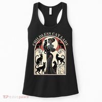 Childless Cat Ladies Cat Karma Retro Funny Women's Tank Top thumb 0