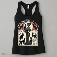 Childless Cat Ladies Cat Karma Retro Funny Women's Tank Top thumb 3