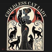 Childless Cat Ladies Cat Karma Retro Funny Baby Bodysuit thumb 2