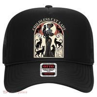 Childless Cat Ladies Cat Karma Retro Funny Hat thumb 0