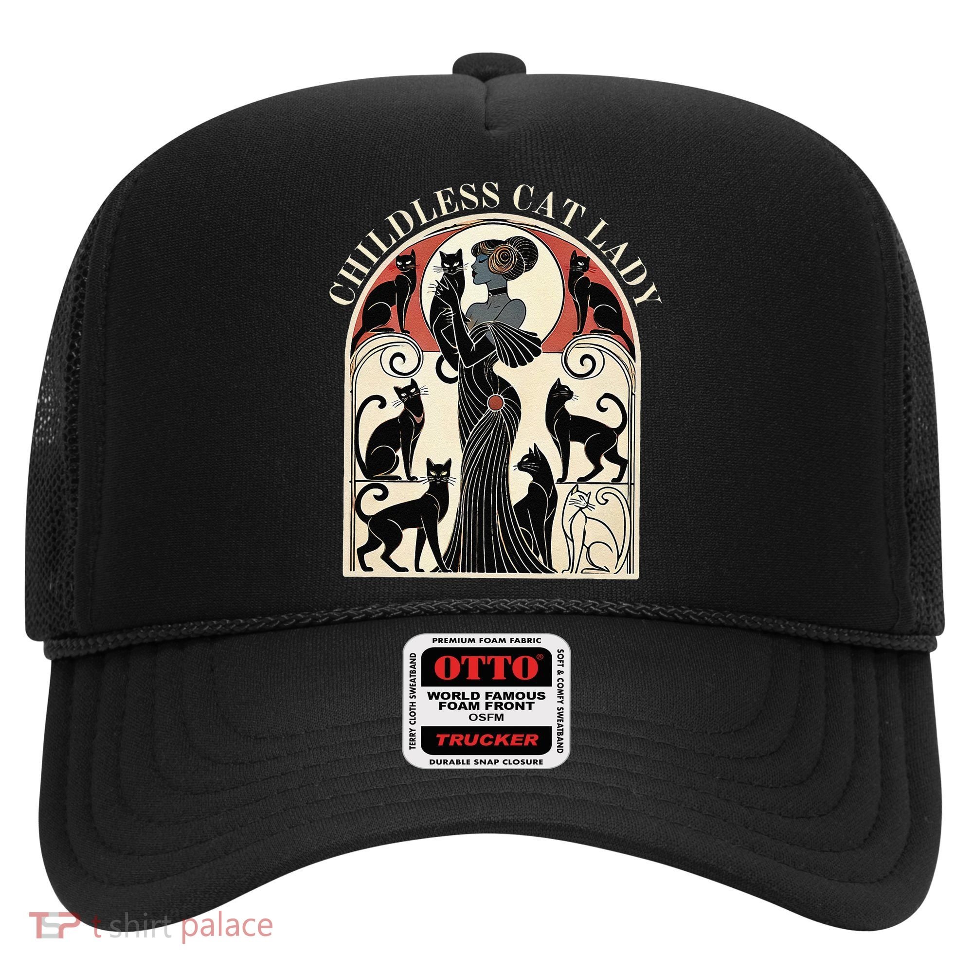 Childless Cat Ladies Cat Karma Retro Funny Hat