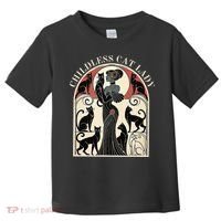Childless Cat Ladies Cat Karma Retro Funny Toddler T-Shirt thumb 0